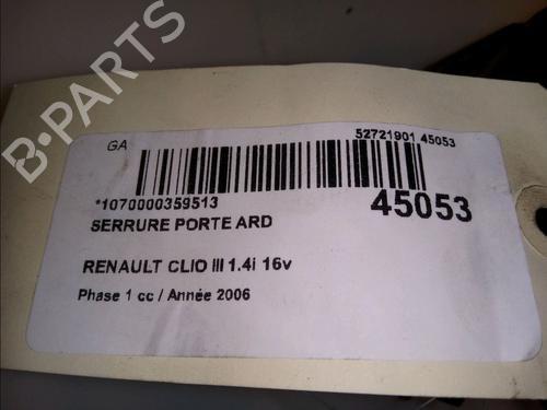 rear-right-lock-renault-clio-iii-br01-cr01-14-16v-8200300129-2005-2006-2007-2008-2009-2010-2011-2012-2013-2014-11418214 main image