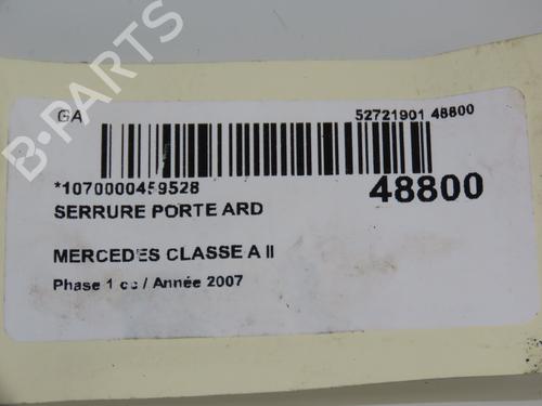 Used Rear right lock Rear right lock MERCEDES-BENZ A-CLASS (W169) A 180 (169.032, 169.332) (116 hp) 17452863 17452863