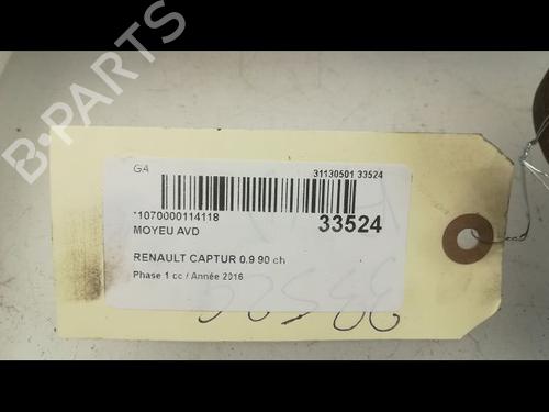 Used Left front steering knuckle RENAULT CAPTUR I (J5_, H5_) 0.9 TCe 90 (90 hp) 14875391