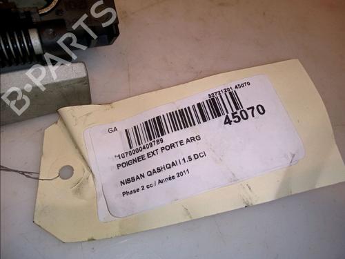 Rear left exterior door handle NISSAN QASHQAI I (J10, NJ10) 1.5 dCi | BP12585685C130