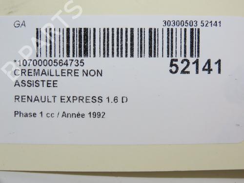 Used Steering rack Steering rack RENAULT RAPID Box Body/MPV (F40_, G40_) 1.6 D (F404) (55 hp) 24358780 24358780