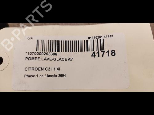 Used Washer pump CITROËN C3 I (FC_, FN_) 1.4 16V (88 hp) 23178462