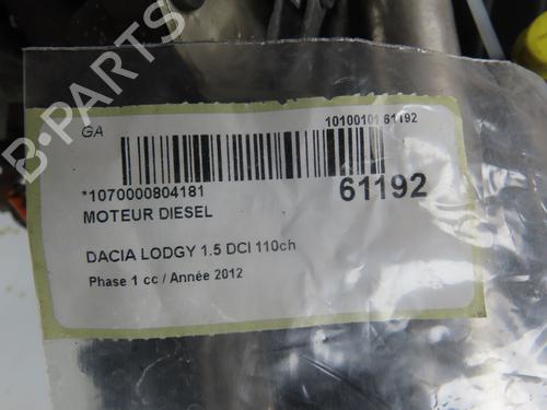 Engine DACIA LODGY (JS_) 1.5 dCi (JSMC, JSAF) | BP38942598M1 - Image 8