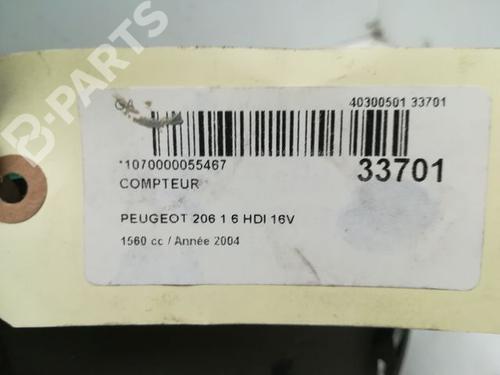 Instrument cluster PEUGEOT 206 Hatchback (2A/C) 1.6 HDi 110 | BP9594455C47 