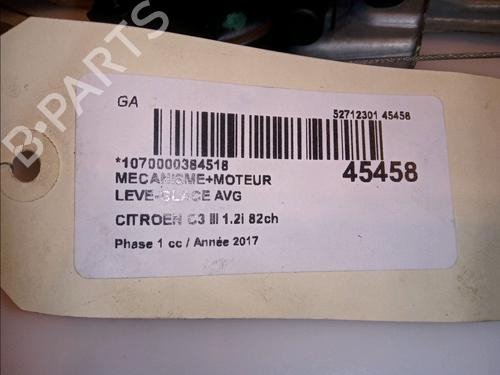 Used Front left window mechanism CITROËN C3 III (SX) 1.2 VTi 82 (82 hp) 11102264