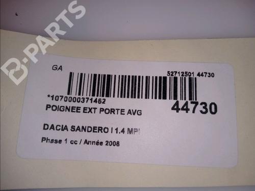 Front left exterior door handle DACIA SANDERO 1.4 (BS0C, BS0A, BS0G, BS1F, BS0E) | BP11102336C128 