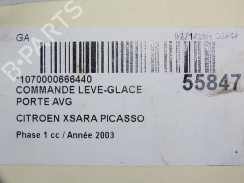 Used Left front window switch CITROËN XSARA PICASSO (N68) 2.0 HDi (90 hp) 30916923