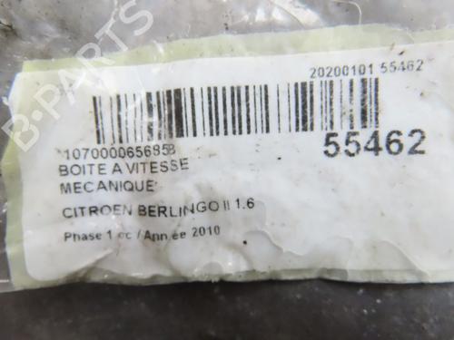 Gearbox CITROËN BERLINGO MULTISPACE (B9) 1.6 HDi 110 | BP31120190M3 