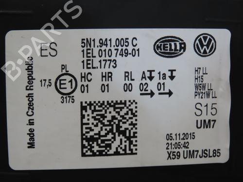 Left headlight VW TIGUAN (5N_) 2.0 TDI | BP28832524C28