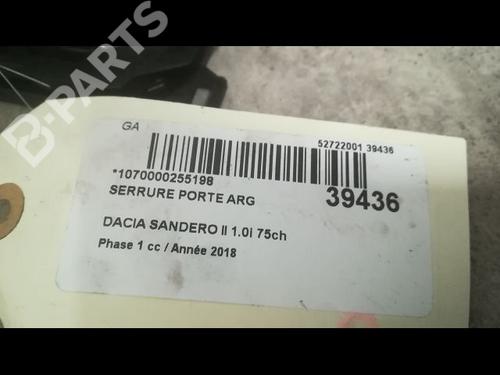 Rear left lock DACIA SANDERO II 1.0 SCe 75 (B8JC, B8JD, B8NC) | BP9610296C100 