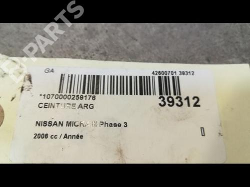 Rear left belt tensioner NISSAN MICRA III (K12) 1.4 16V | BP9610842C89 