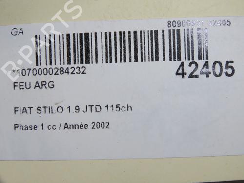 Used Left taillight Left taillight FIAT STILO (192_) 1.9 JTD (192_XE1A) (115 hp) 34498060 34498060