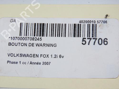 Warning switch VW FOX Hatchback (5Z1, 5Z3, 5Z4) 1.2 | BP32377340I22