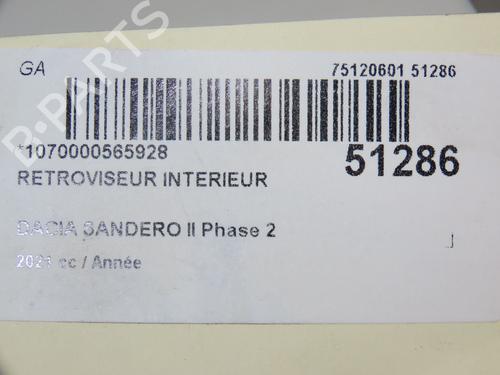 Rear mirror DACIA SANDERO III 1.0 TCe 90 | BP20340127I6 
