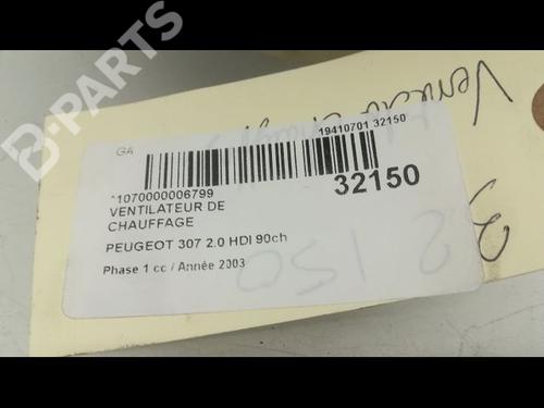 Heater blower motor PEUGEOT 307 (3A/C) 2.0 HDi 90 | BP9592491M62 