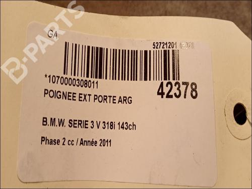 Rear left exterior door handle BMW 3 (E90) 318 d | BP9617269C130 