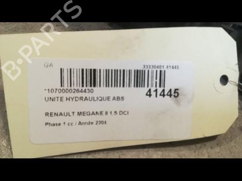 Used ABS pump RENAULT MEGANE II (BM0/1_, CM0/1_) 1.5 dCi (BM0F, BM0T, BM2B, CM0F, CM0T) (82 hp) 9611918