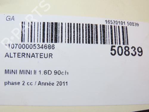 Alternator MINI MINI (R56) One D | BP36367515M7 - Image 8