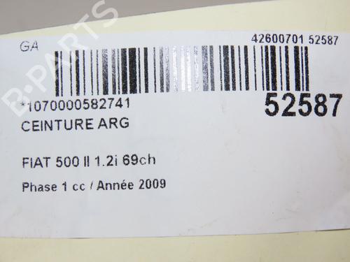 Gurtstraffer links hinten für FIAT 500 (312_) 1.2 (312AXA1A) (69 hp) 28830756