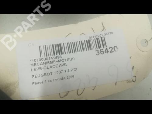 Front right window mechanism PEUGEOT 1007 (KM_) 1.4 HDi | BP9600271C23 