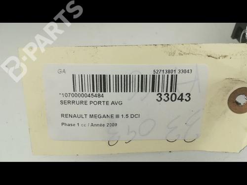 Rear left lock RENAULT MEGANE III Hatchback (BZ0/1_, B3_) 1.5 dCi | BP9593628C100 