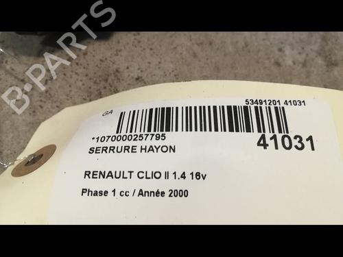 Used Tailgate lock RENAULT CLIO II (BB_, CB_) 1.4 16V (B/CB0P, BB13) (98 hp) 9610681