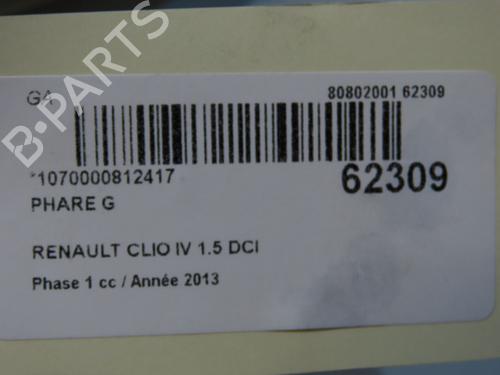 Optica esquerda Optica esquerda RENAULT CLIO IV (BH_) 1.5 dCi 75 (75 hp) 40050893 40050893