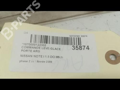 Left rear window switch NISSAN NOTE (E11, NE11) 1.5 dCi | BP9598424I29 