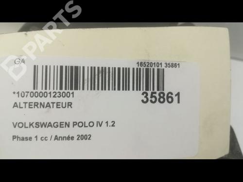 Alternator VW POLO IV (9N_, 9A_) 1.2 12V | BP9598588M7 