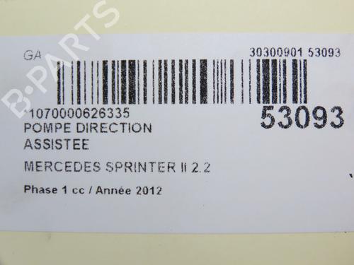 Steering pump MERCEDES-BENZ SPRINTER 3,5-t Van (B906) 313 CDI (906.631, 906.633, 906.635, 906.637) | BP31120281M99 