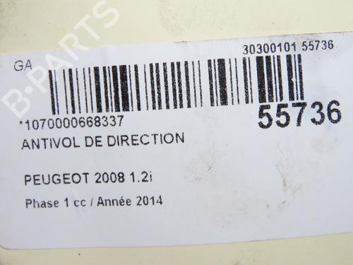 Ratlås/Tændingslås PEUGEOT 2008 I (CU_) 1.6 VTi (120 hp) 31179703