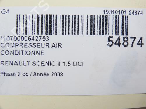 AC Kompressor RENAULT SCÉNIC II (JM0/1_) 1.5 dCi (JM1E, JM16) (106 hp) 28829280