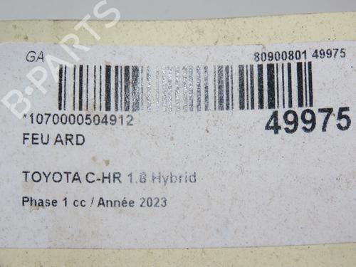 Used Right taillight TOYOTA C-HR (_X1_) 1.8 Hybrid (ZYX10_, ZYX11_, ZYX10R, ZYX11R) (122 hp) 28331567