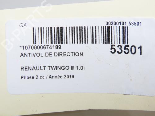Used Ignition barrel RENAULT TWINGO III (BCM_, BCA_) 1.0 SCe 75 (73 hp) 32354705
