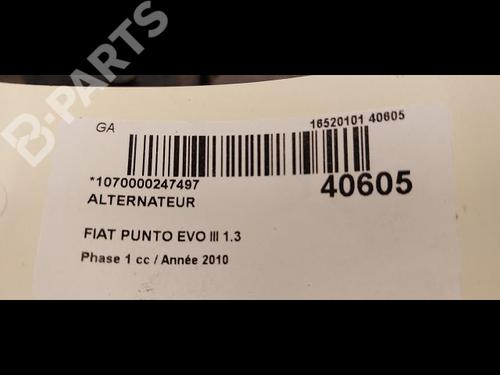 Alternator FIAT PUNTO EVO (199_) 1.3 D Multijet (199AXC1A, 199BXC1A, 199AXT1A, 199BXT1A) | BP9612120M7 