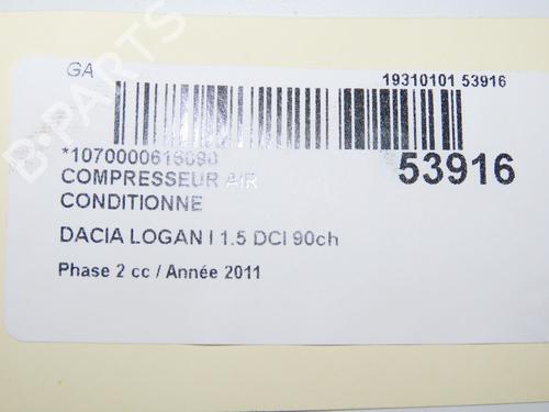 AC compressor DACIA LOGAN MCV (KS_) 1.5 dCi (KS04) | BP33298041M34 - Image 7