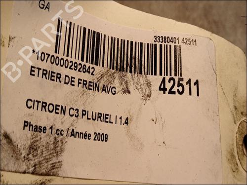 Left front brake caliper CITROËN C3 Pluriel (HB_) 1.4 HDi | BP14878402M105 - Image 3