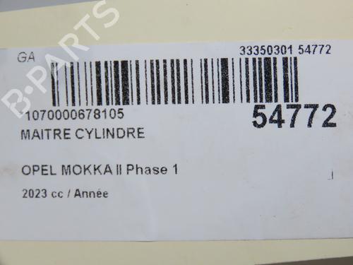 Brake master cylinder OPEL MOKKA 1.5 (76) | BP31120365M77 