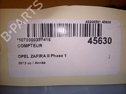 Instrument cluster OPEL ZAFIRA TOURER C (P12) 1.6 CDTI (75) | BP14951099C47 