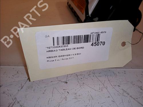 Passenger airbag NISSAN QASHQAI / QASHQAI +2 I (J10, NJ10, JJ10E) 1.5 dCi | BP12944179C10 