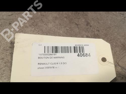 Warning switch RENAULT CLIO III Grandtour (KR0/1_) 1.5 dCi | BP9611875I22 