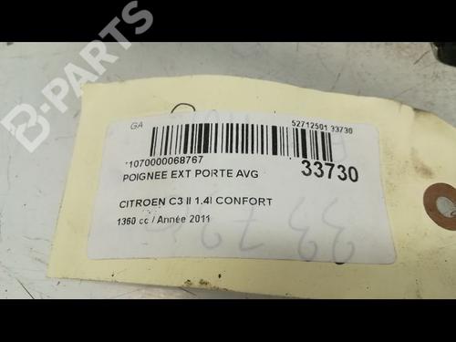 Front left exterior door handle CITROËN C3 II (SC_) 1.4 | BP9595696C128 
