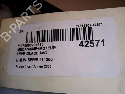 Used Front left window mechanism BMW 1 (E87) 120 d (163 hp) 11102213