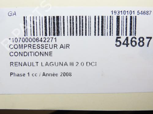 AC compressor RENAULT LAGUNA III (BT0/1) 2.0 dCi (BT07, BT0J, BT14, BT1A, BT1S) | BP28829276M34