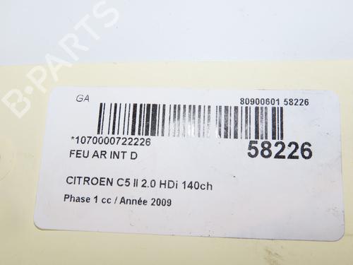 Right tailgate light CITROËN C5 III (RD_) 2.0 HDi 140 (RDRHF8, RDRHFA, RDRHA8, RDRHAJ) | BP36427355C80 - Image 5