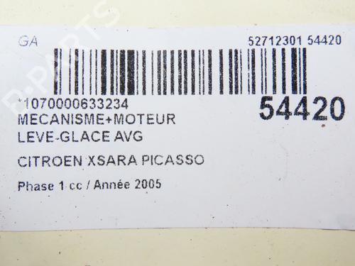 Used Front left window mechanism CITROËN XSARA PICASSO (N68) 2.0 HDi (90 hp) 28831211