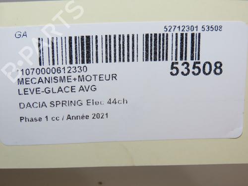 Used Front left window mechanism DACIA SPRING EV (B6M1) (45 hp) 28968514