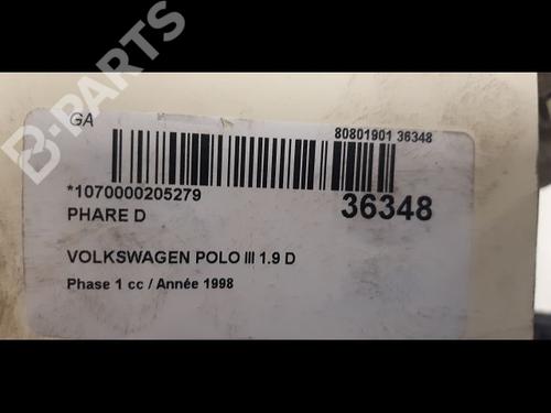 Right headlight VW POLO III (6N1) 64 1.9 D | BP9604169C29 