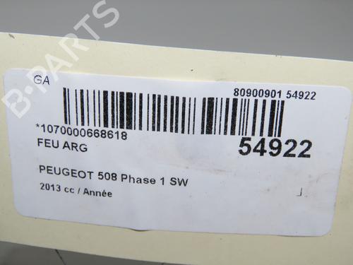 Used Left taillight PEUGEOT 508 SW I (8E_) 1.6 HDi (115 hp) 31819636