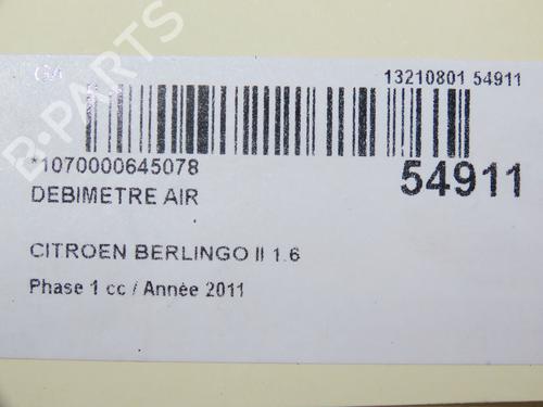 Sensori di flusso dell'aria CITROËN BERLINGO Box Body/MPV (B9) 1.6 HDi 75 (75 hp) 30606460